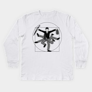 Vitruvian Walks! Kids Long Sleeve T-Shirt